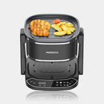 Load image into Gallery viewer, Porodo Lifestyle Dual Design Air Fryer & Grill - PD-LFST022-BK