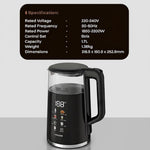Load image into Gallery viewer, Lepresso Electric Window Kettle Multi-Temperature Display  LPCFFM0037
